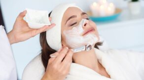 Facial Massage and Steaming the facial skin