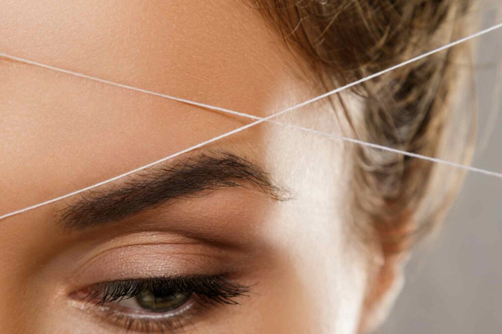 the wonders of face threading, hair removal