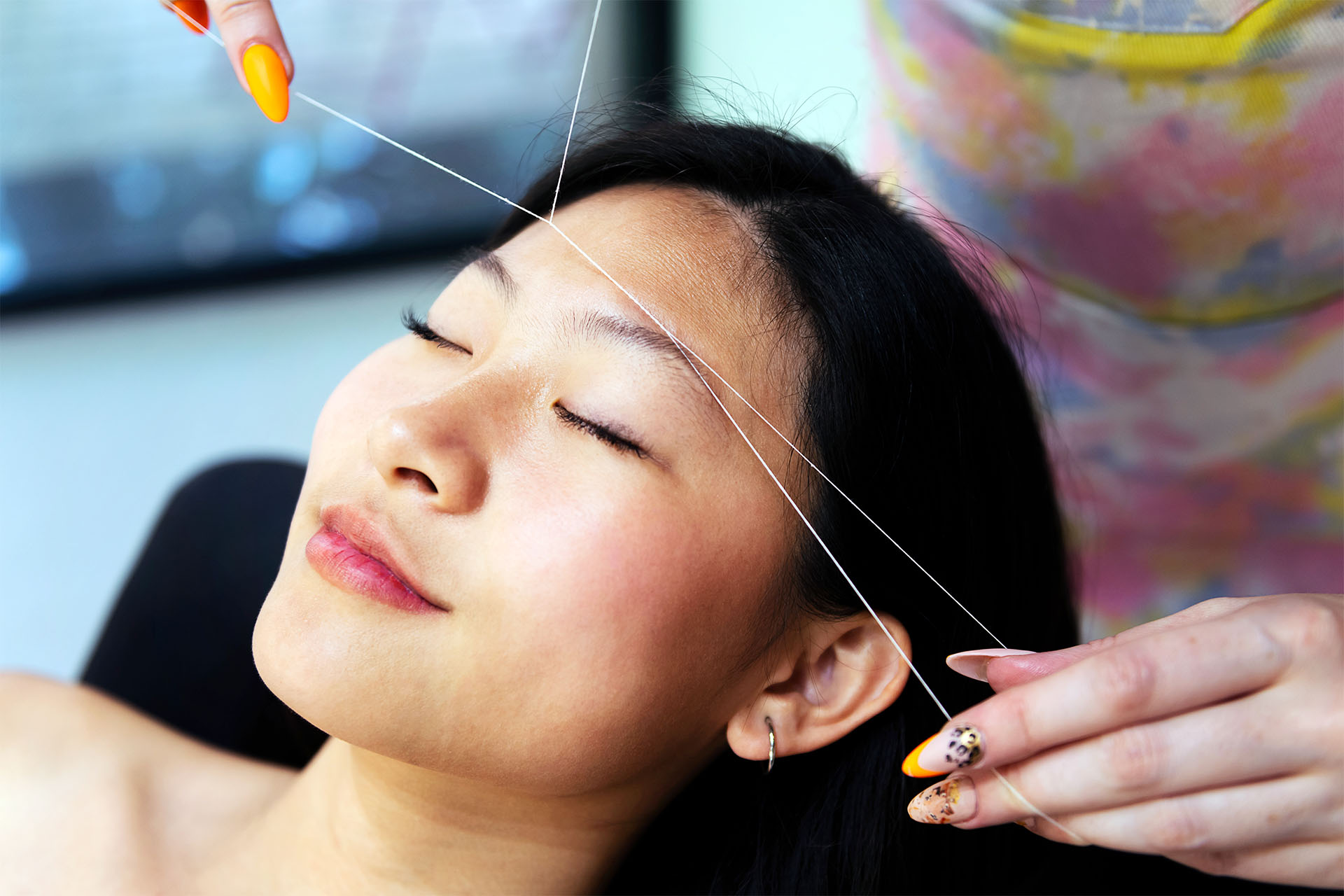 eyebrow threading Downtown Manhattan NYC salon
