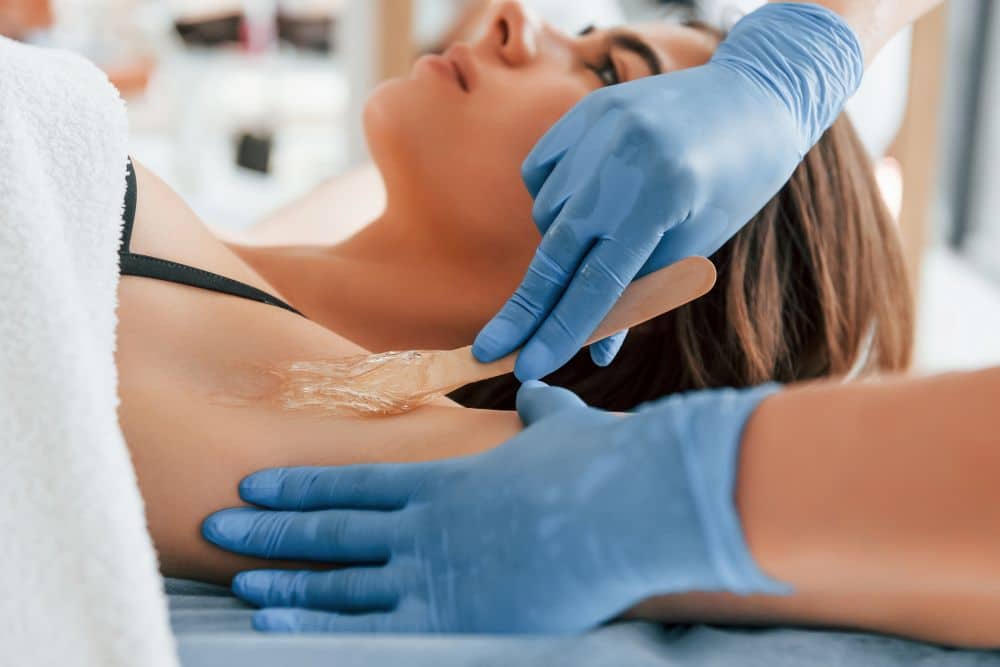 Natural sugaring hair removal process for smooth glowing skin