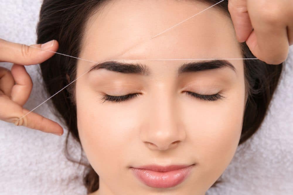 eyebrow threading NYC professional brow shaping Manhattan
